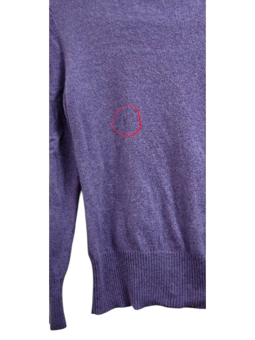APT. 9 100% Cashmere Turtleneck Sweater Purple Women’s M Quiet Luxury - Picture 3 of 8